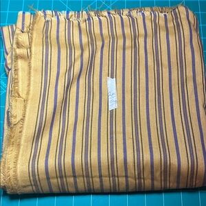 Vintage Striped Gold and Purple Fabric